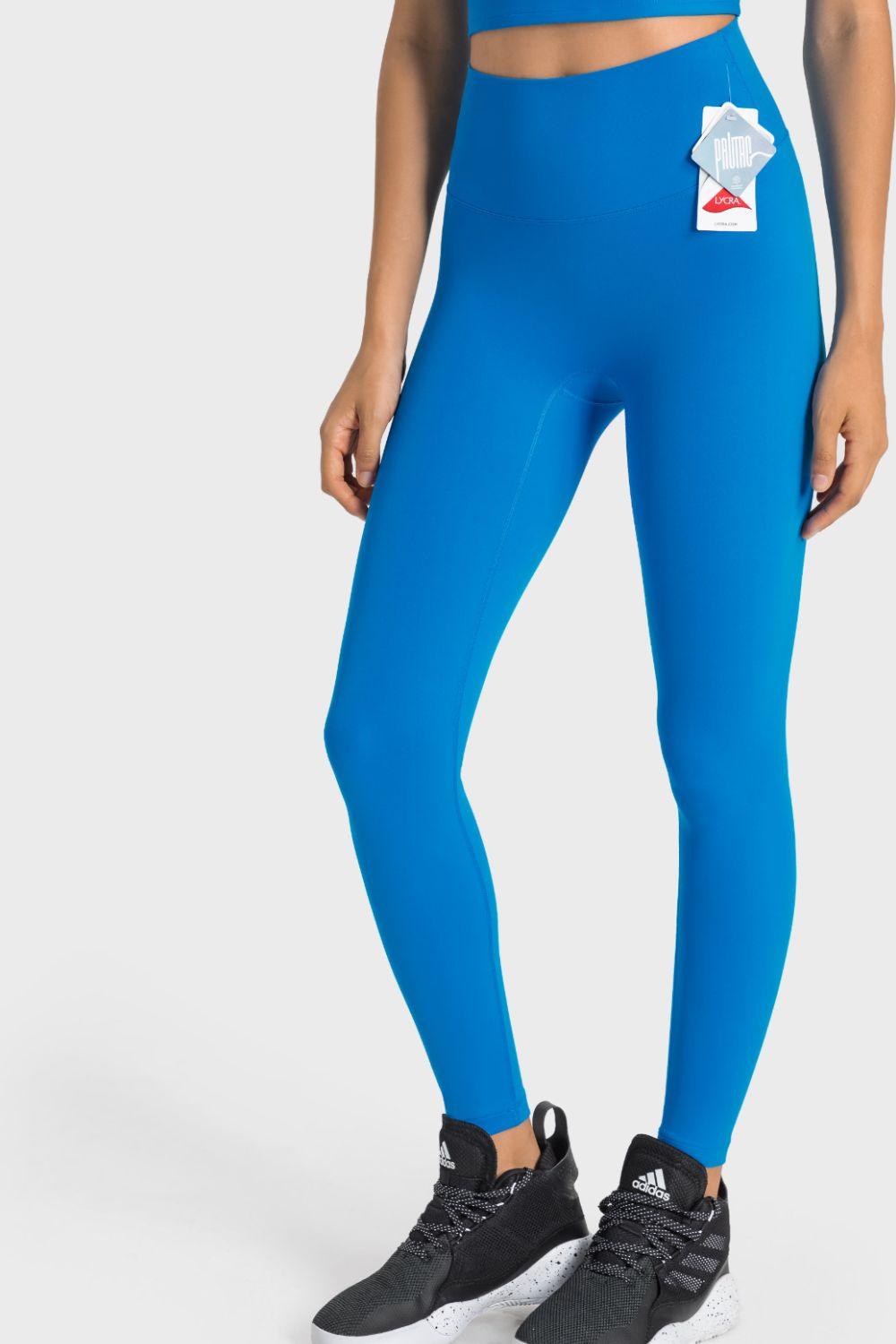 High-Rise Wide Waistband Yoga Leggings - Stellar Soul 