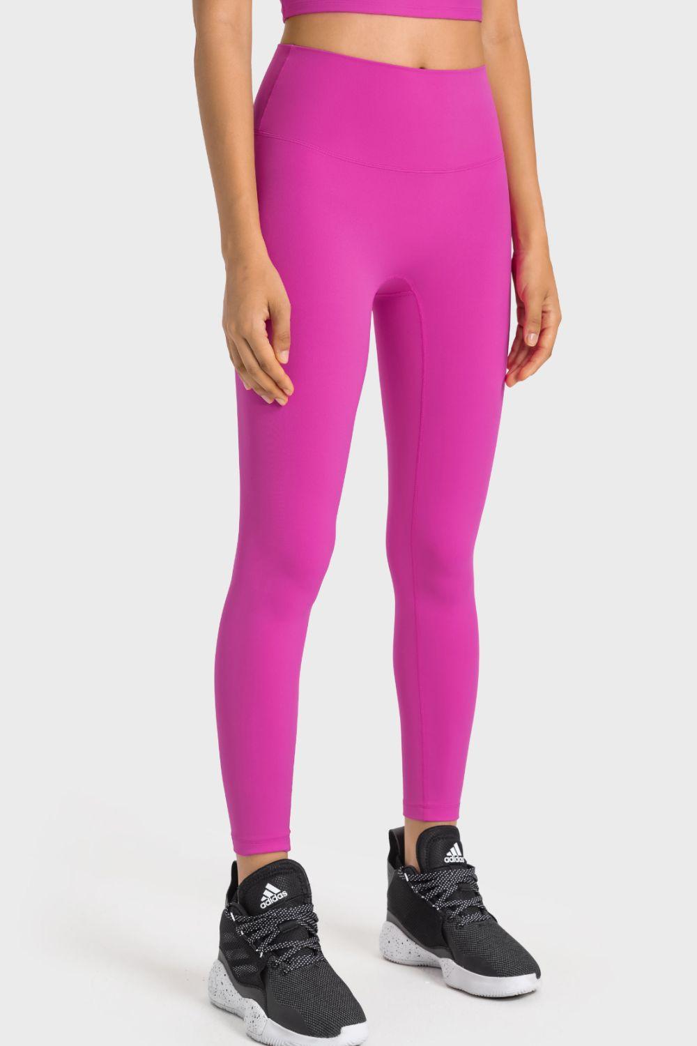 High-Rise Wide Waistband Yoga Leggings - Stellar Soul 